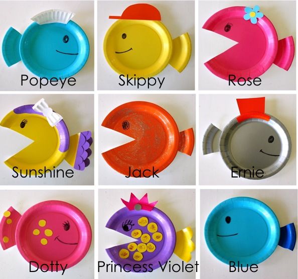 Adorable Paper Plate Fish