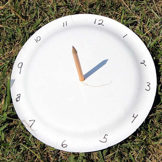 Paper Plate Sundial
