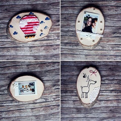 Wooden Plates Picture Frames