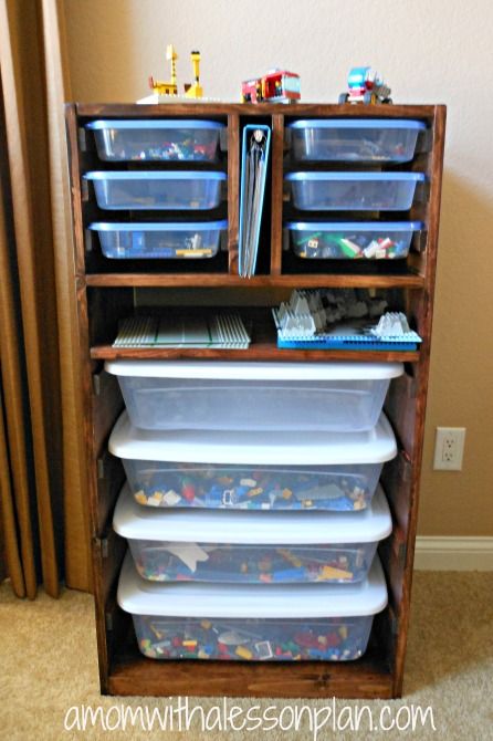 LEGO Organization Shelving Unit