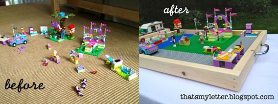 Portable LEGO Tray