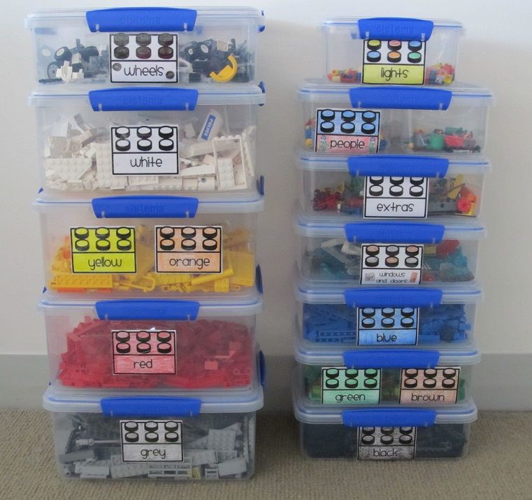 Labeled Transparent Plastic Containers