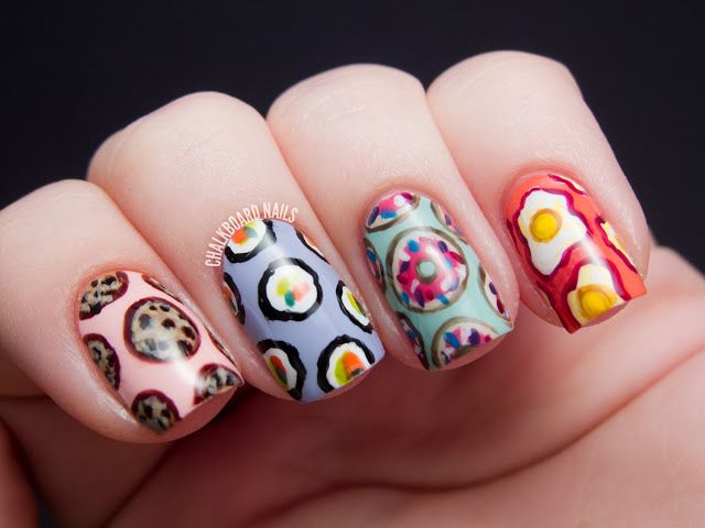 Food Inspired Theme Nails
