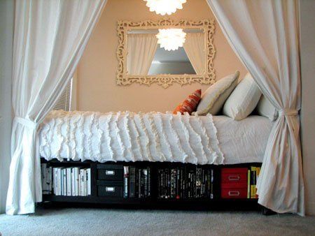 Bed with great additional storage