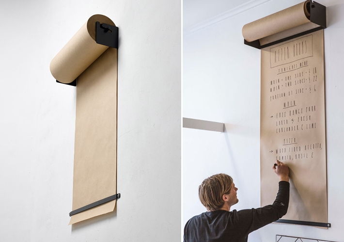Wall-Mounted Kraft Paper Roll Dispenser