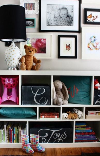 Chalkboard Toy Box Storage