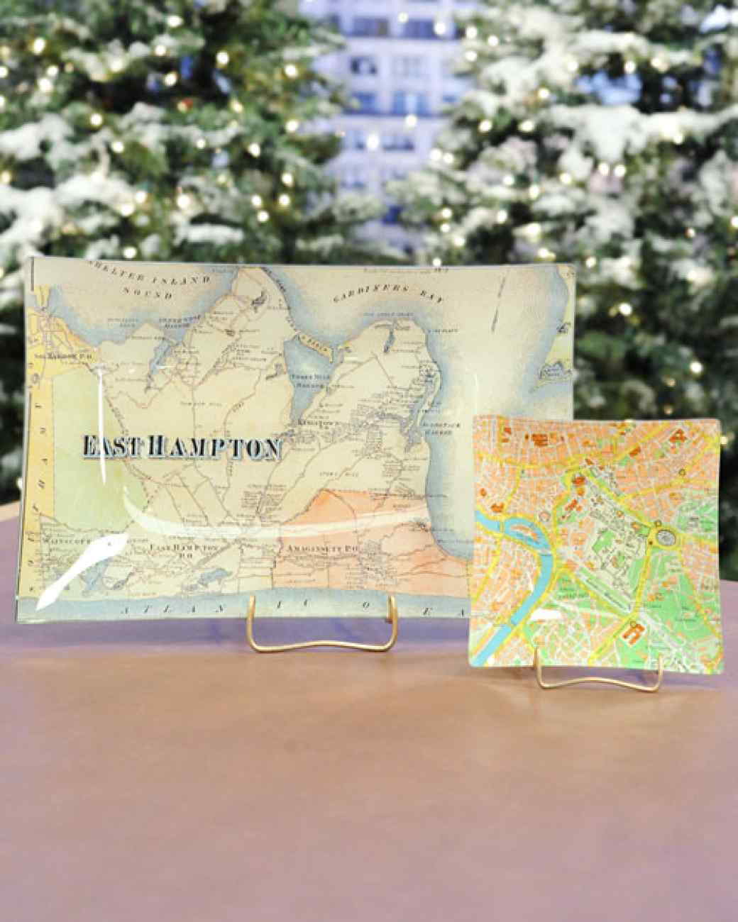 Decoupage Map Tray