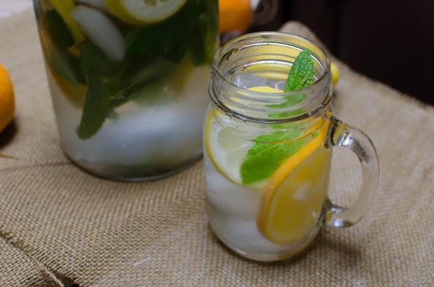 Citrus and Mint Infused Water