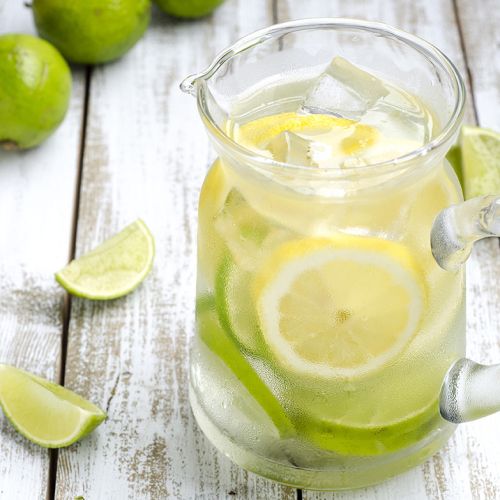Detox lemon and lime water