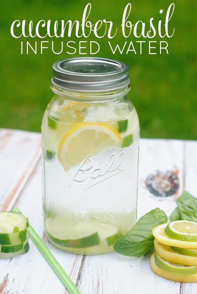 Cucumber Basil Infused Water
