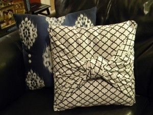 No Sew Pillow Cover