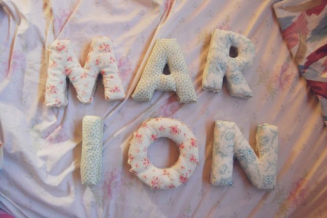 No Sew DIY Fabric Letter