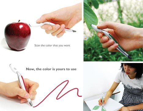 Creative Scan-and-Draw Color-Changing Pen Design