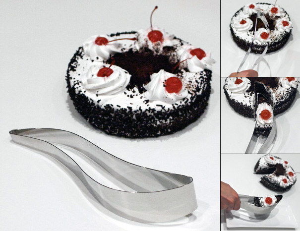 Cake cutter and server without the mess