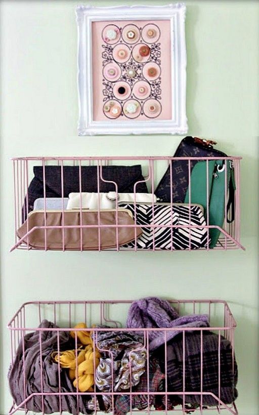 Hang some wire basket for more storage