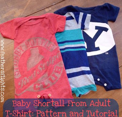 Baby Shortall From Adult T-Shirt