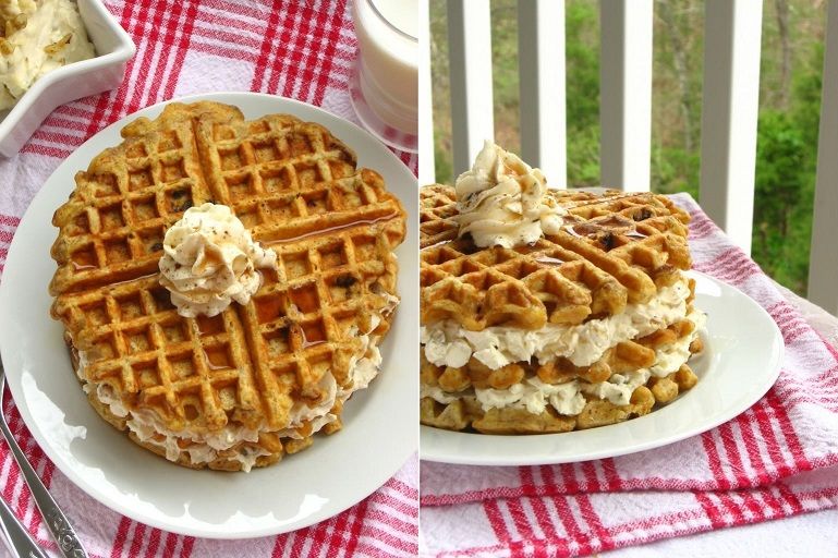 Carrot Cake Waffles