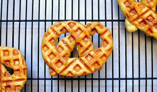 Waffled Soft Pretzels