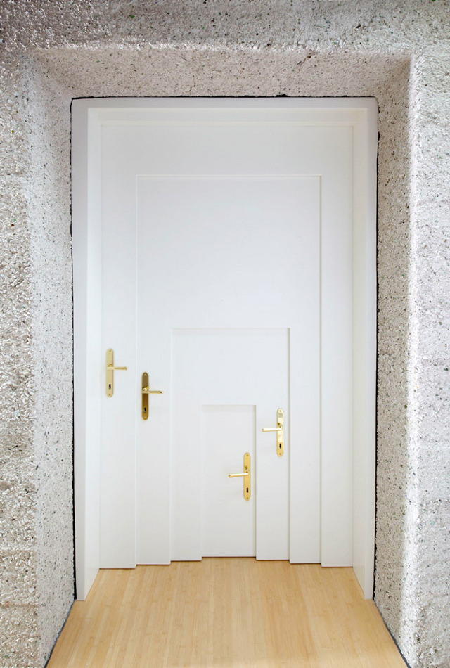 Door for the home of a family of four