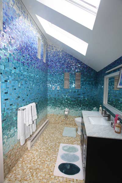 Glass Tile Bathroom