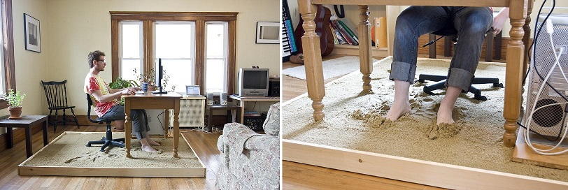 Beach Sand Under Your Work Desk