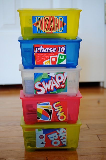 Playing cards storage solution