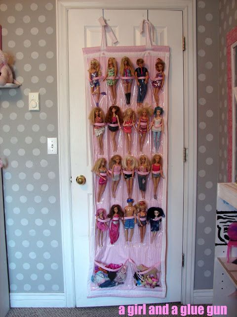 Make a custom barbie holder with extra pockets for accessories