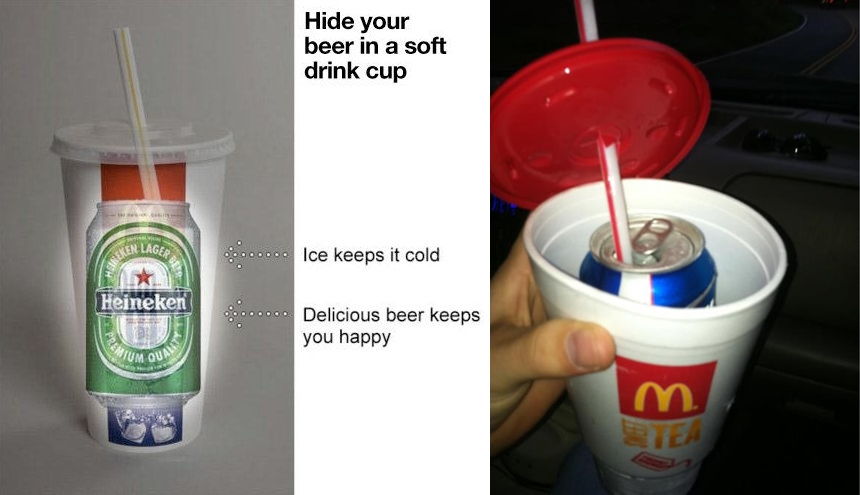 How to Hide Your Beer in a Soft Drink