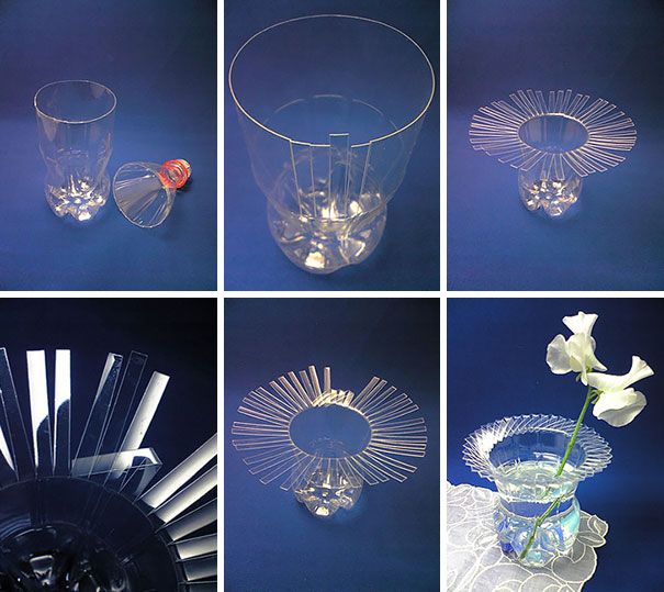 Plastic Bottle Flower Vase