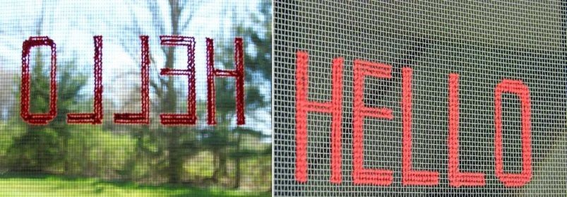 Embroidered Screen Door