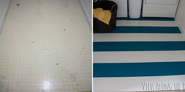 Easily Paint Your Vinyl or Linoleum Flooring