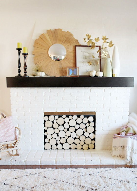 Creative Faux Log Screen