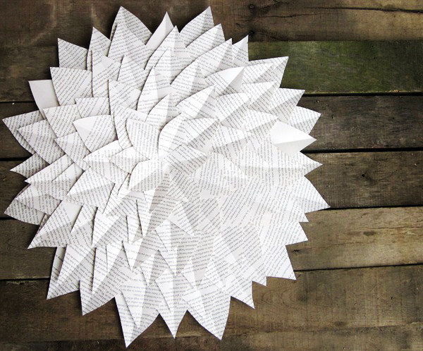 Book Page Wall Hanging