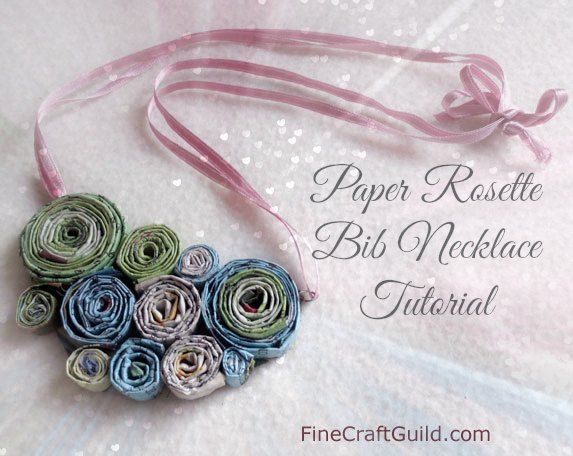 Recycled Paper Bead Necklaces