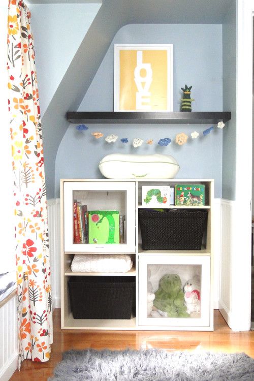 Fill small, awkward nooks with storage