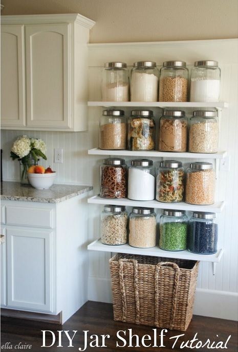 Kitchen Jar Shelves
