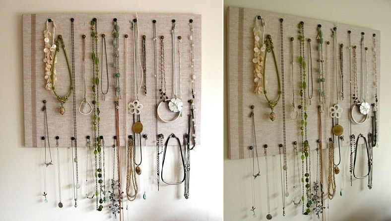 Make an easy, elegant jewelry organizer and display
