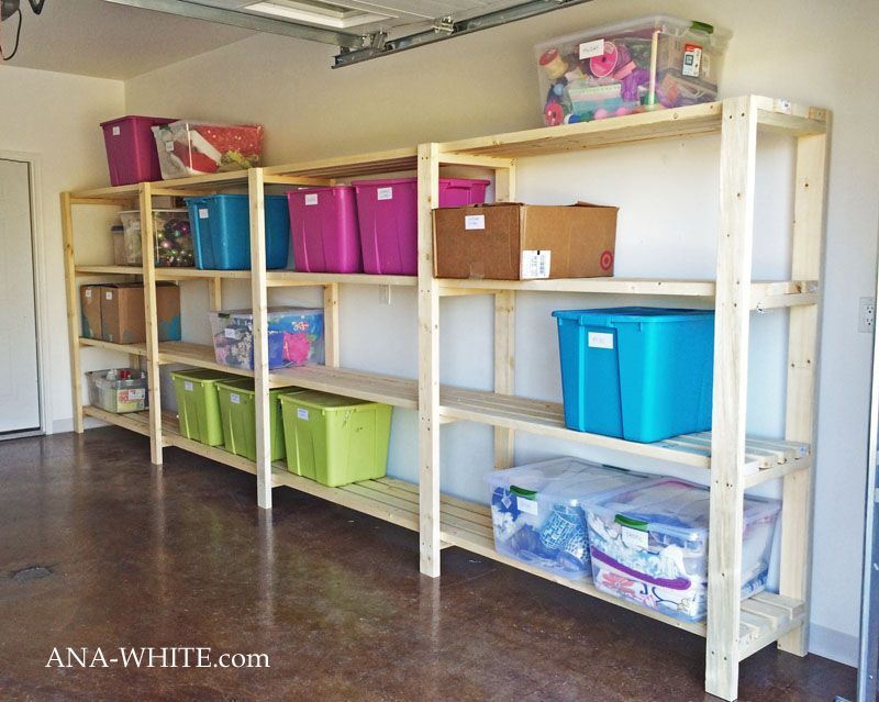 Easy and Economical Garage Shelving