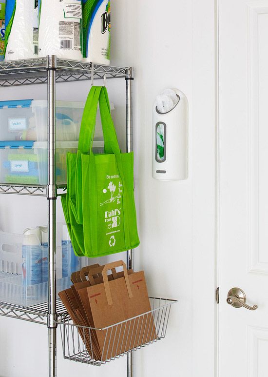 Commit to reusing and recycling by keeping an array of bags on hand