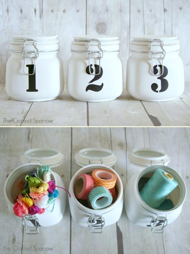 Numbered Mason Jars