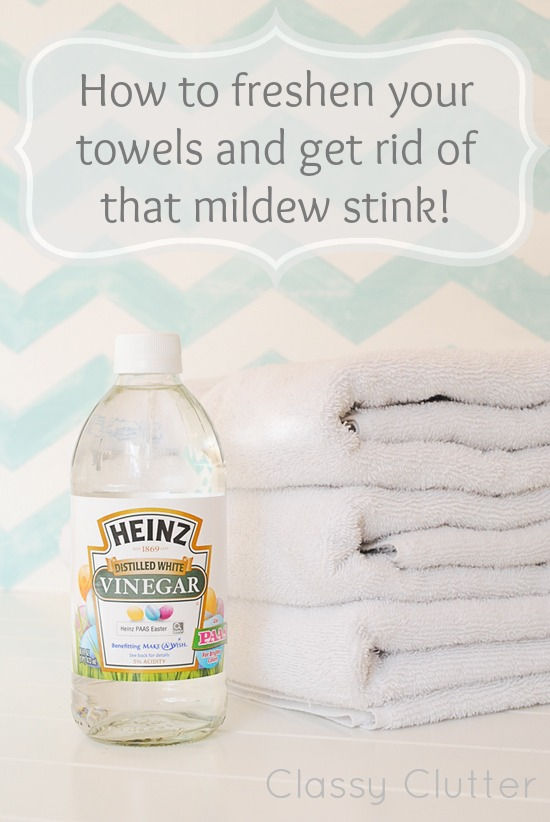 Freshen your towels and get rid of that mildew stink