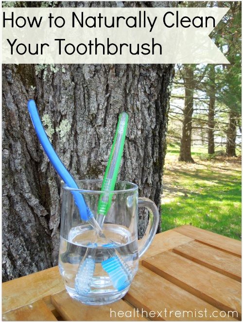 Clean A Toothbrush Naturally