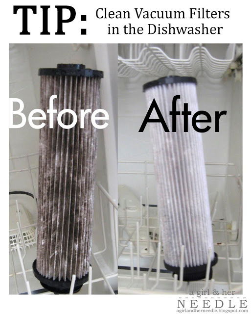 Clean Vacuum Filters in the Dishwasher
