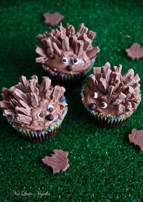 Chocolate Hedgehog Cupcakes