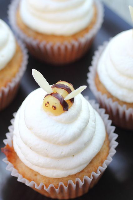 Honey Beehive Cupcakes