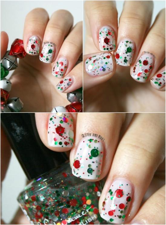 Red and Green Glitter
