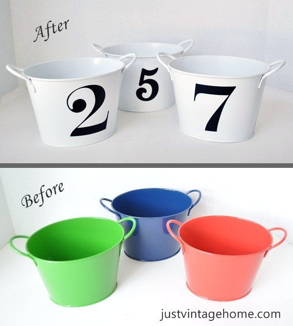Dollar Tree Buckets to Chic Decor
