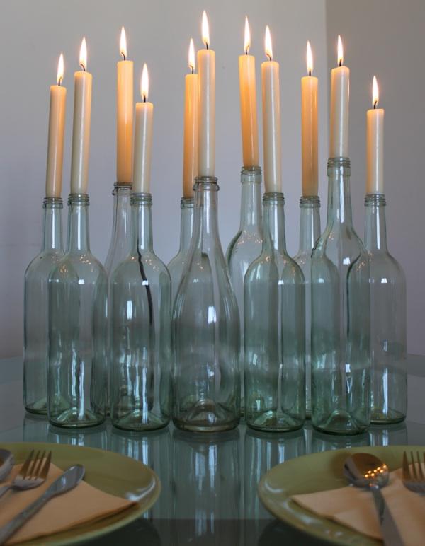 Wine Bottle Candles