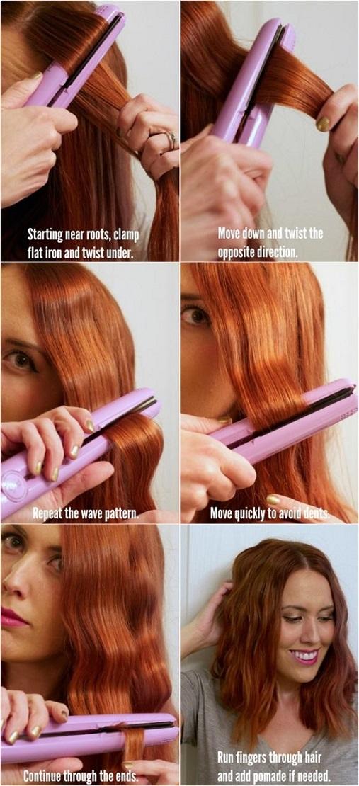 Use a flat iron to make some waves