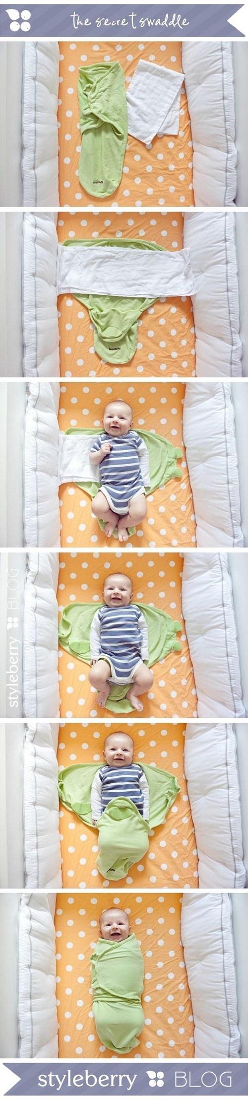 Use the secret swaddle to get even the most sleep-resistant baby to sleep